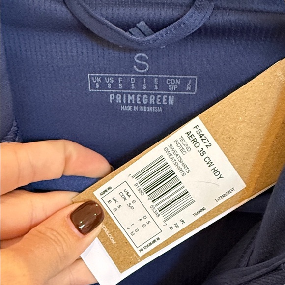 Adidas Men's Deep Blue Performance Jacket - Picture 2 of 4